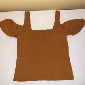 orange blouse from top shop